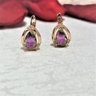 CERCEI clapeta lacrima mov-verde placati CERCEI clapeta lacrima mov-verde placati